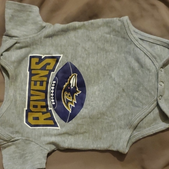 NFL Baltimore Ravens Onesies- Set of 2- Size 3-6 months - Picture 2 of 5
